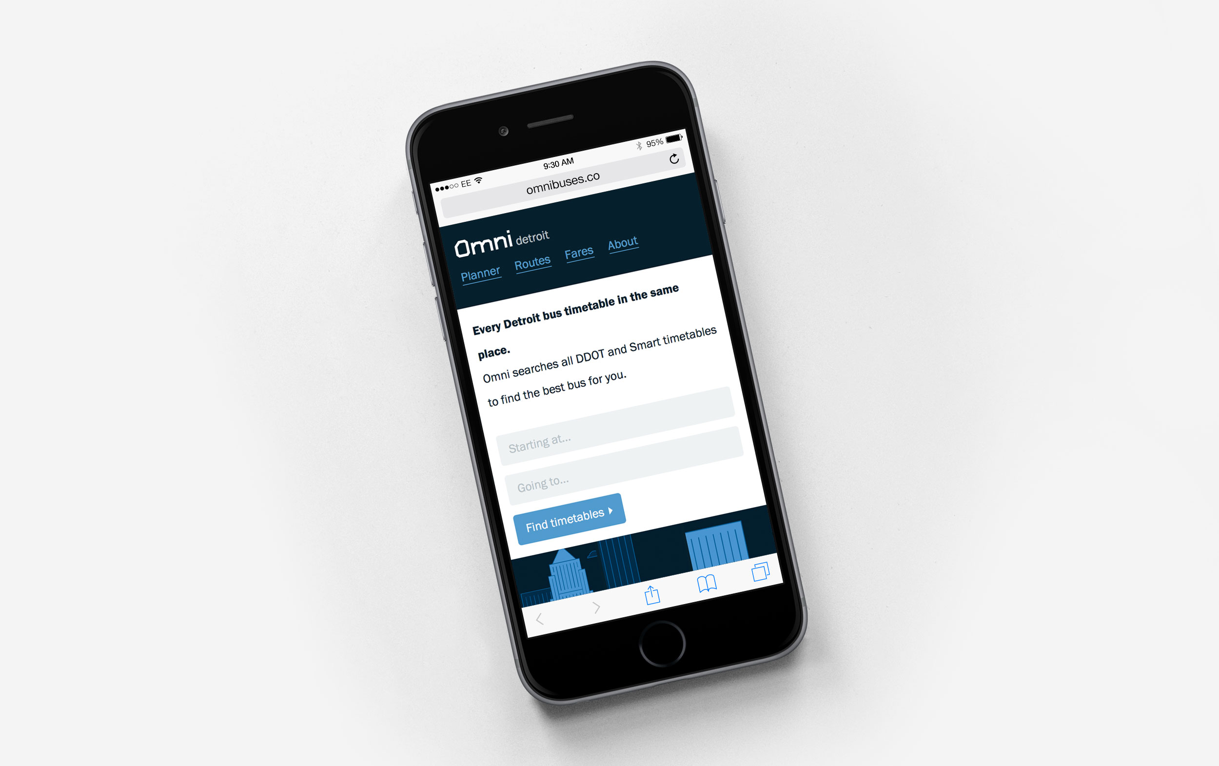 The web app on a mobile