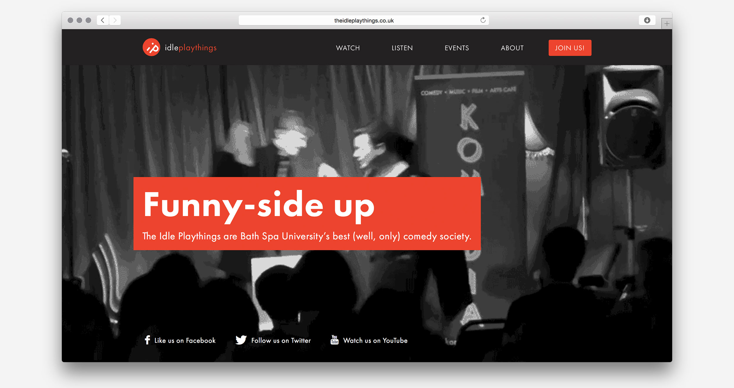 The website's hero image